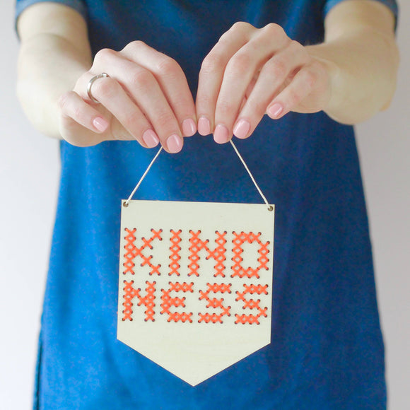 Craft | Cross Stitch Banner Kit | Kindness