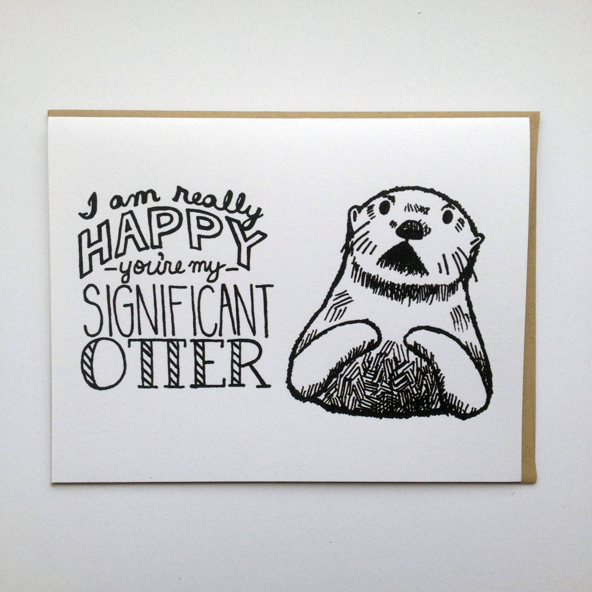 Card, I'm Happy You're My Significant OTTER