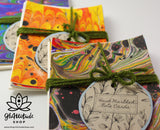 Card | Hand Marbled | Variety | Set of 5