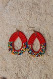 Earrings | Maasai Beaded | Teardrops | Multiple Colors