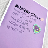 Card | Infertility Sucks @$$