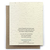 Card | Plantable Seed Paper | Black Bear