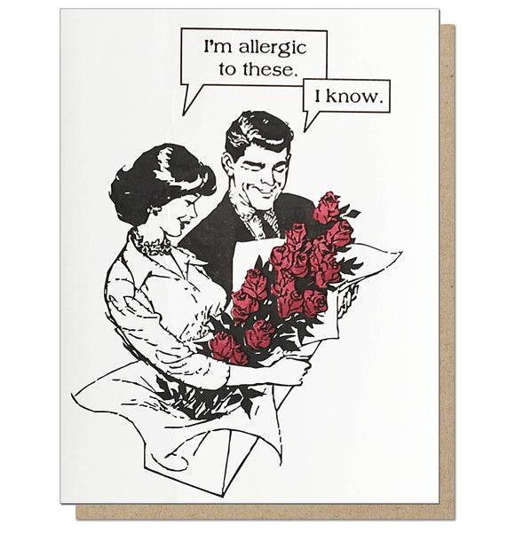 Card | Allergic to Roses