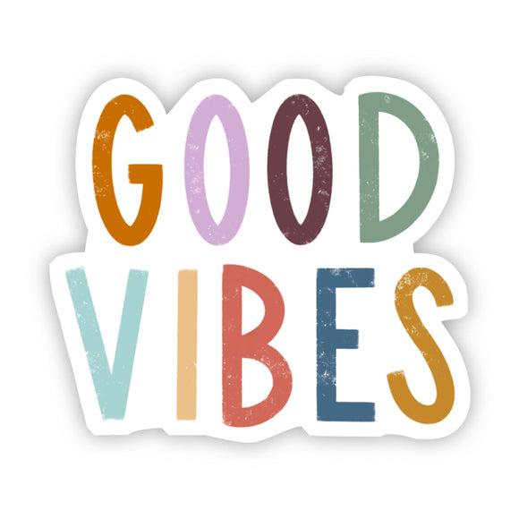 Sticker | Good Vibes Multicolor Lettering