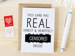 Card | Real Honest & Heartfelt
