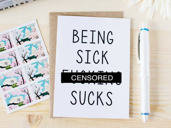 Card | Being Sick Sucks