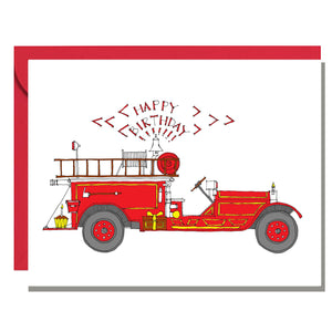 Card | Birthday | Firetruck