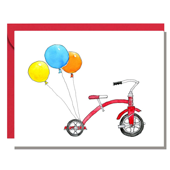 Card | Baby or Birthday | Tricycle