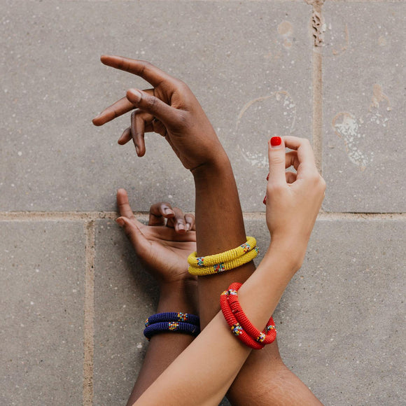Bracelet | Maasai Beaded | Bangle | Multiple Colors