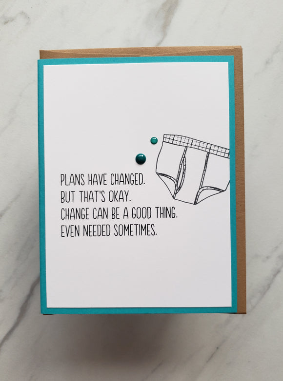 Card | Birthday | Plans Have Changed