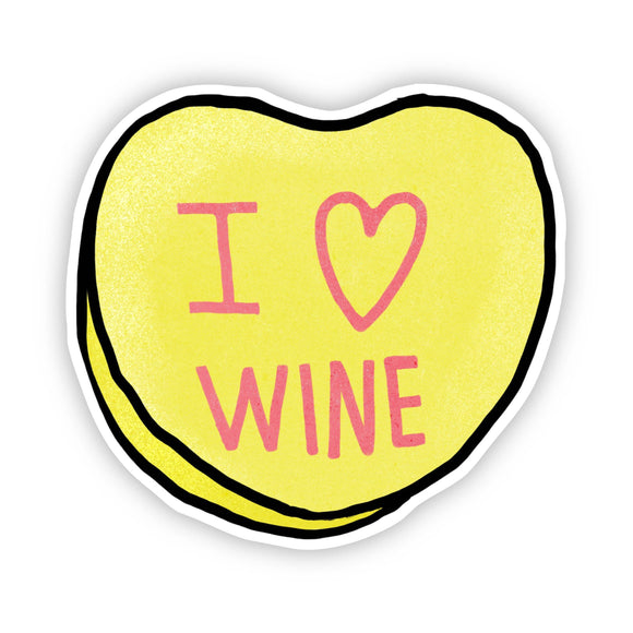 Sticker | I Love Wine Heart