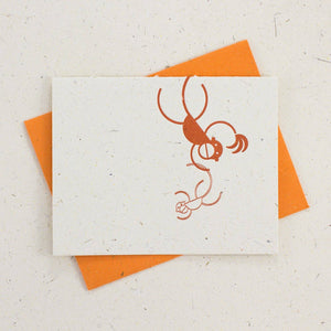 Letter Press Card Set | Elephant Poo | Monkeys