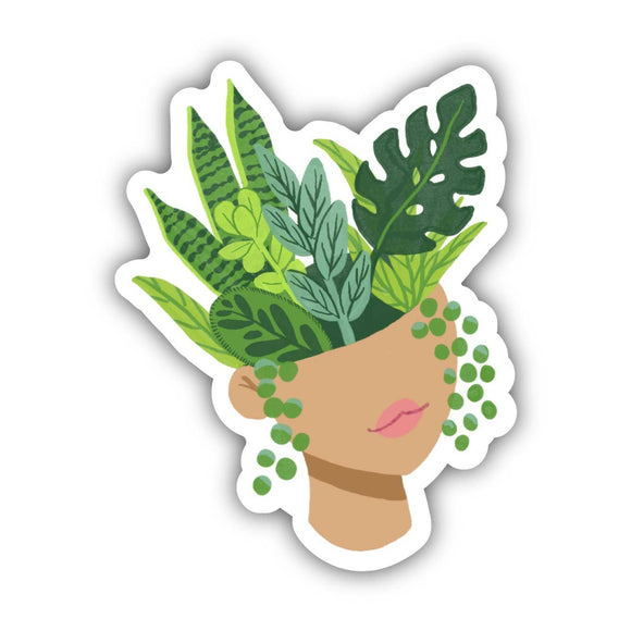 Sticker | Head Planter Pot