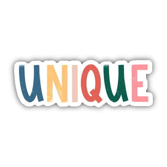 Sticker | Lettering | Unique Multicolor