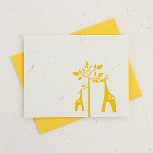 Letter Press Card Set | Elephant Poo | Giraffes