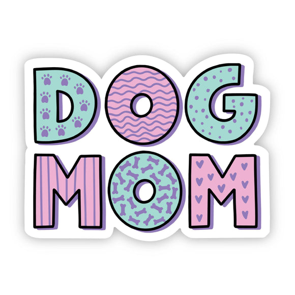 Sticker | Dog Mom Green and Pink