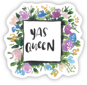 Sticker | Yas Queen - Floral