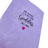 Card | Valentine | Only F*cking Goddess
