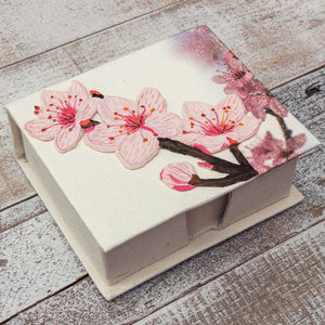 Note Box | Elephant Poo | Cherry Blossoms | Embellished Print