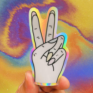 Sticker | Holographic | Peace Sign