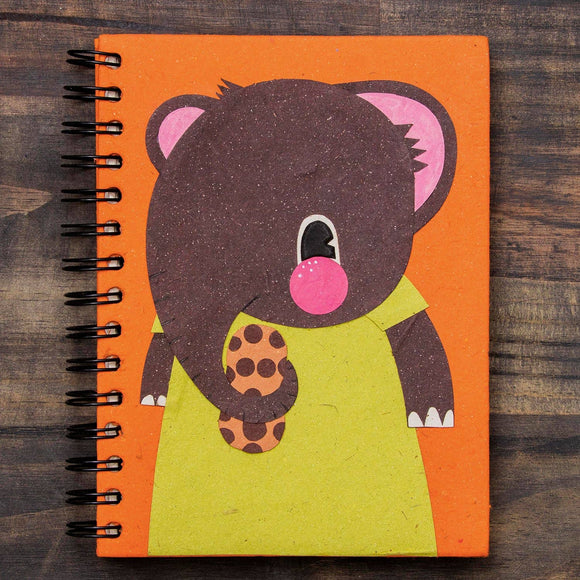 Notebook | Elephant Poo | Eddie the Elephant | Large