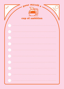 Notepad | Cup Of Ambition List