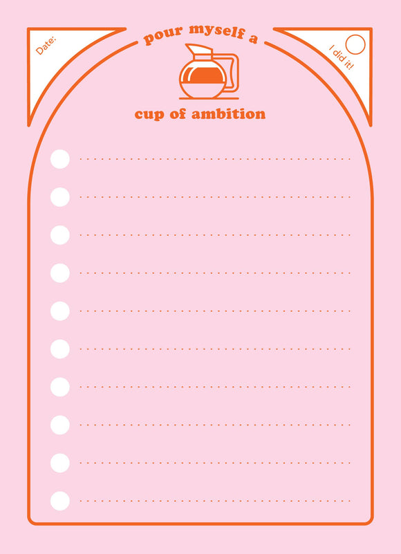 Notepad | Cup Of Ambition List