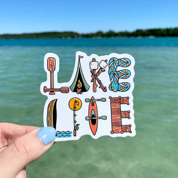 Sticker | Lake Life Lettering