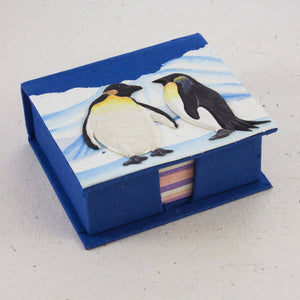 Note Box | Elephant Poo | Penguins | Dark Blue