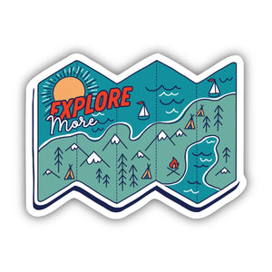 Sticker | Explore More Map Travel