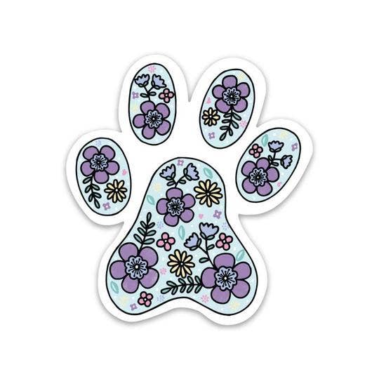 Sticker | Paw Print Sticker | Dog