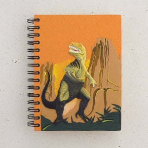 Notebook | Elephant Poo | T-Rex | Orange | Large