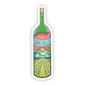 Sticker | Napa Valley Wine Bottle | California