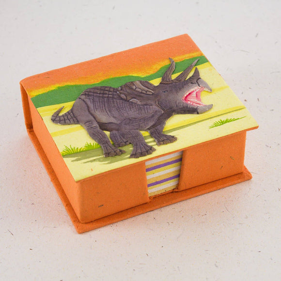 Note Box | Elephant Poo | Triceratops | Orange