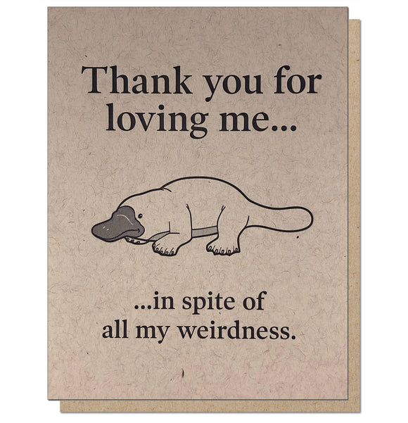 Card | Platypus Love Thanks