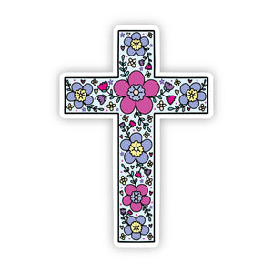 Sticker | Floral Cross