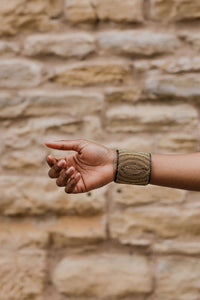 Bracelet | Maasai Beaded | Gold Cuff