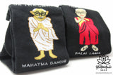Socks | Mahatma Gandhi | Black | Crew Medium