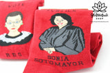 Socks | Sonia Sotomayor | Red | Ankle Medium