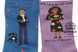 Socks | Michelle Obama | Purple | Crew Medium