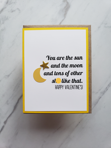 Card | Valentine | You are the sun and the moon