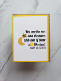 Card | Valentine | You are the sun and the moon