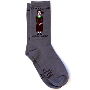 Socks | Virginia Woolf | Gray | Crew Medium