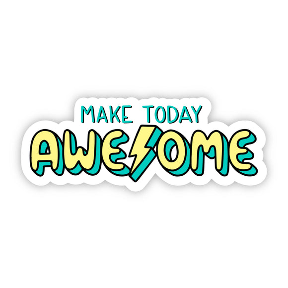 Sticker | Positivity | Make Today Awesome | Lightning Bolt