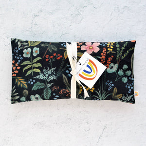 Oversized Eye Pillow | Amalfi Herb Garden Canvas | Black