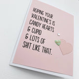 Card | Valentine | Candy Hearts and Cupid