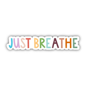 Sticker | Lettering | Just Breathe