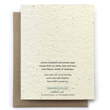 Card | Plantable Seed Paper | Bluebird