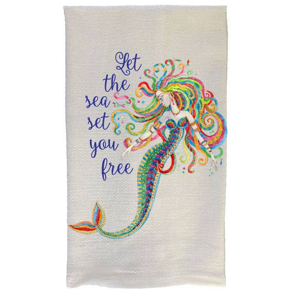 Towel | Boho Mermaid | Let The Sea Set You Free