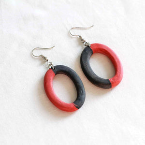 Earrings | Two-Tone Diffusing Hoops